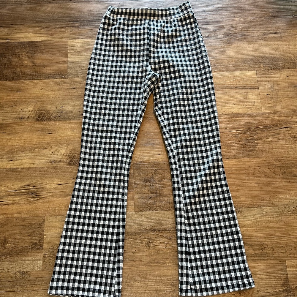 Urban outfitters gingham fit and flare pant